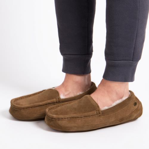 Mens Harry Sheepskin Slipper Chestnut Extra Image 5